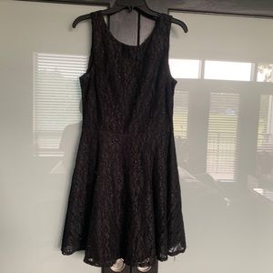 Black lace dress